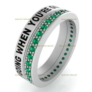 University Dinner Ring for Ladies, Custom Class Ring 925 Silver