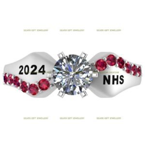 Success Summit Class Ring, Achievement Aura 925 Silver