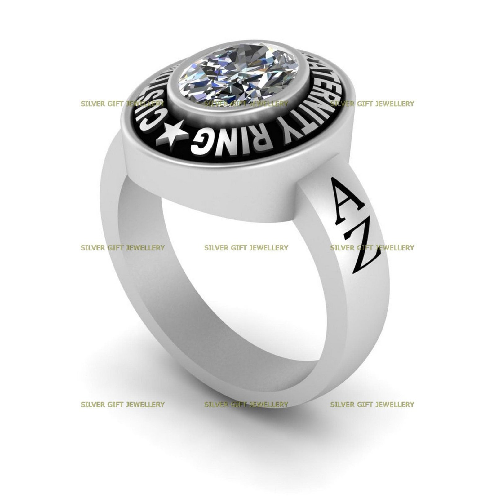 Prestige Class Ring for Her, Gold Tone 925 Silver - Image 2