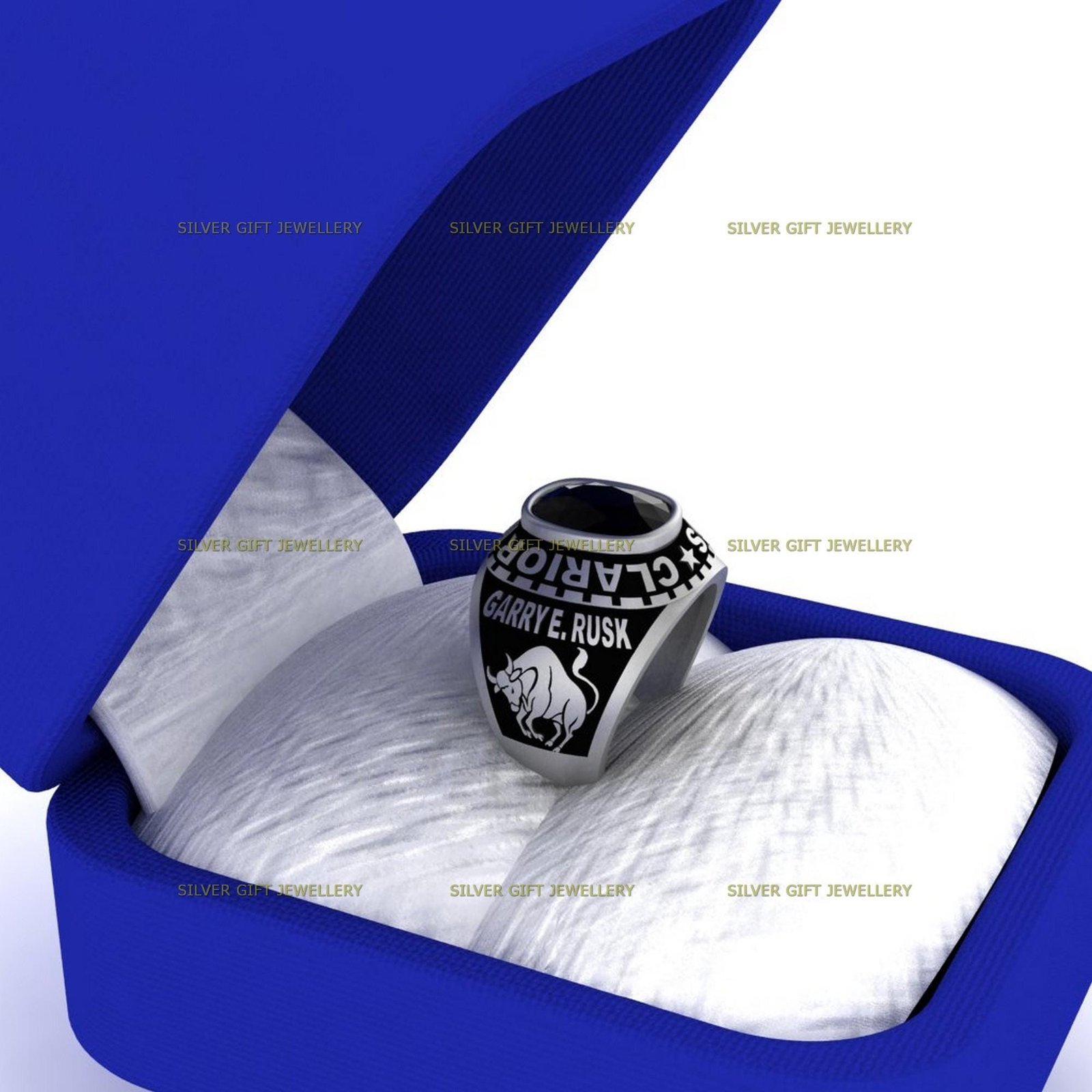 Class Ring for Every Graduate, Handcrafted High School Ring 925 Silver - Image 9