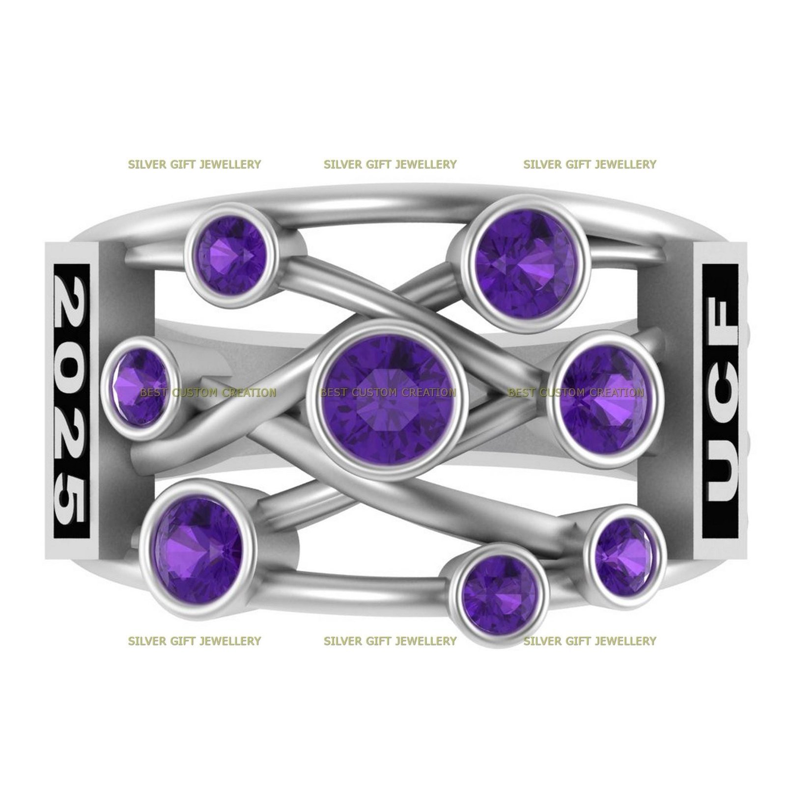 Legacy Milestone Ring, Honor and Success Class Ring 925 Silver