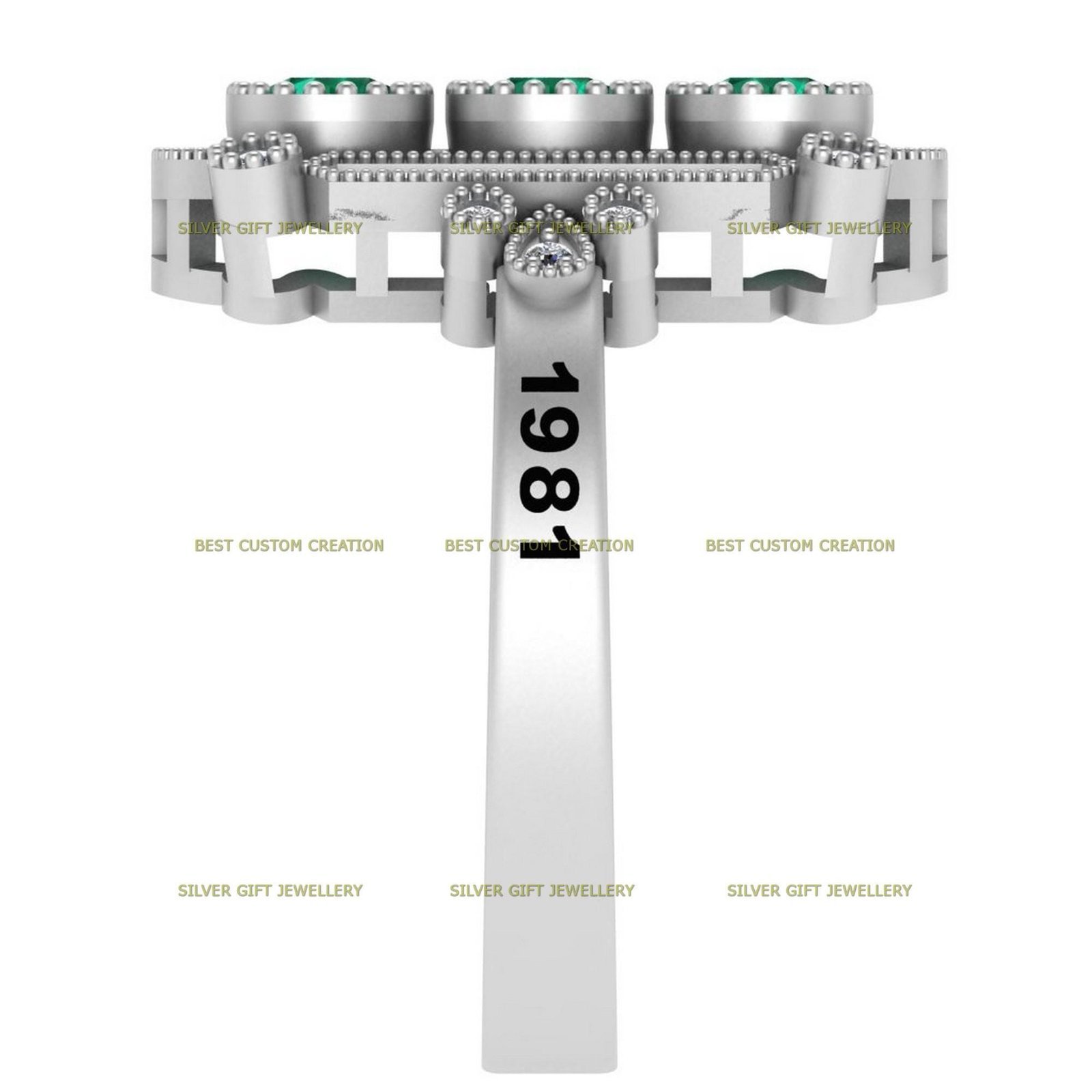 Year Engraved Class Band, Personalized 925 Silver - Image 6