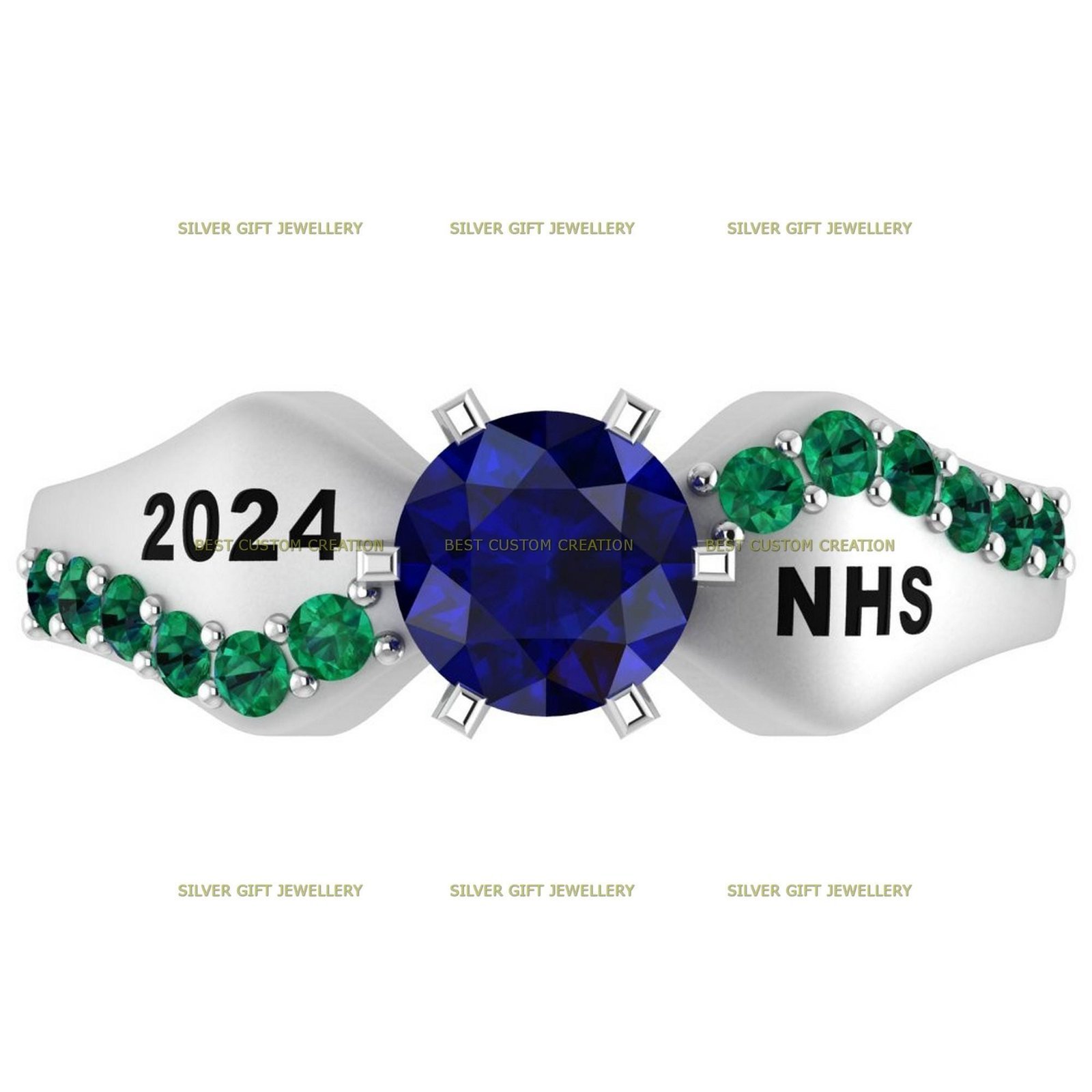 Petal Perfection Class Ring, Blooming Legacy 925 Silver - Image 6