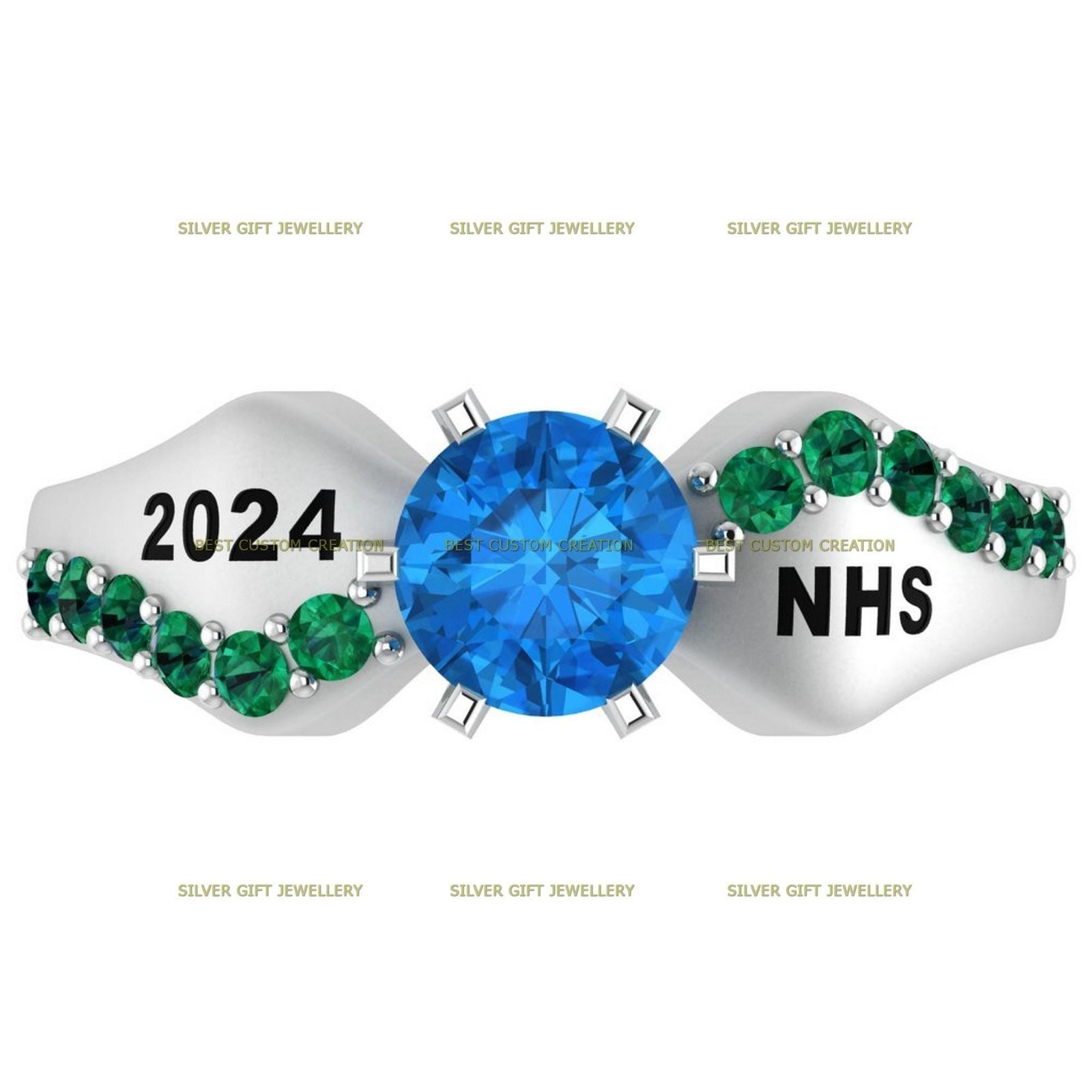 Petal Perfection Class Ring, Blooming Legacy 925 Silver - Image 7