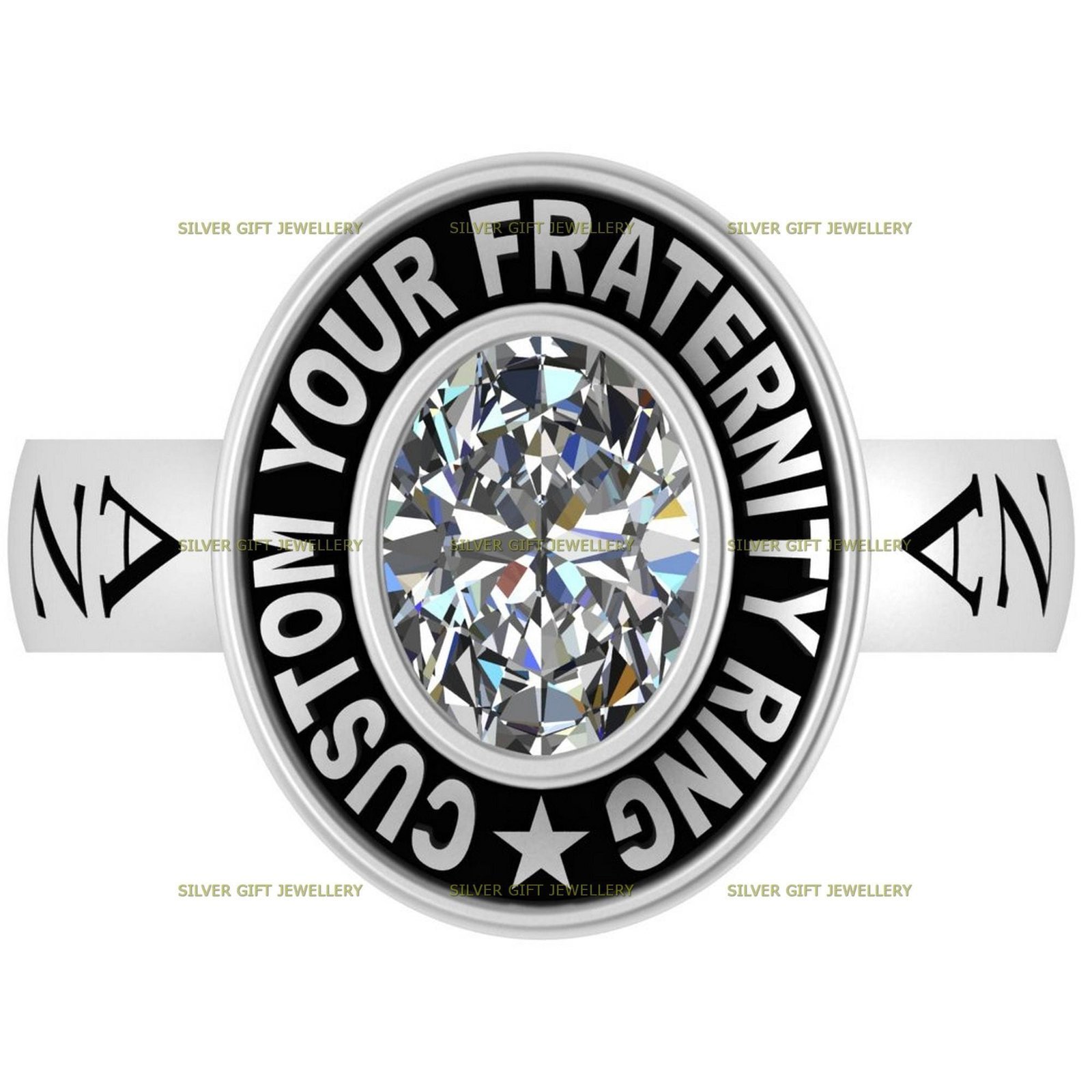 Prestige Class Ring for Her, Gold Tone 925 Silver