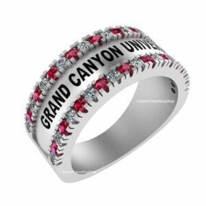 Noor Class Ring, Heritage High School Graduation Gift in 925 Silver