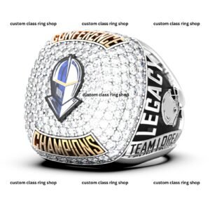 Team Championship Class Ring, Sports and Graduation 925 Silver
