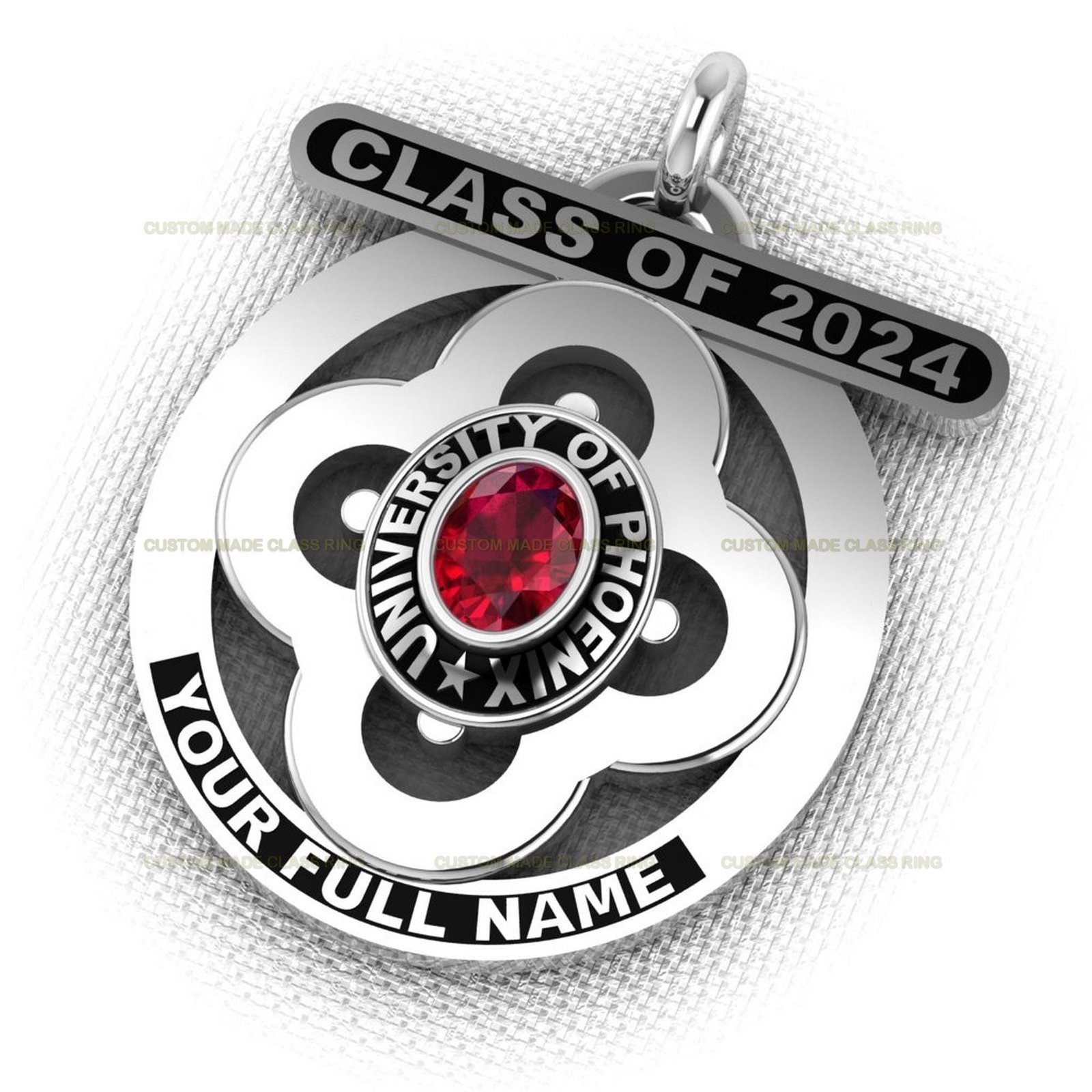 Class of 2026 Pendant, Graduation Necklace Any Year in 925 Silver - Image 5