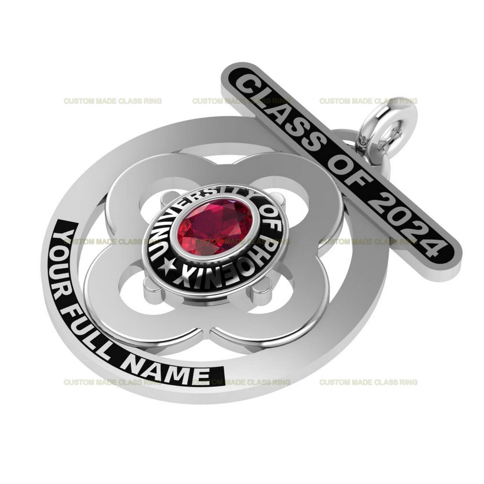 Class of 2026 Pendant, Graduation Necklace Any Year in 925 Silver - Image 4