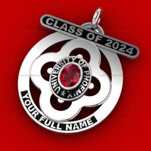 Class of 2026 Pendant, Graduation Necklace Any Year in 925 Silver