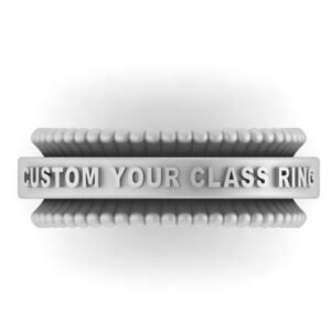 Spinner Class Ring, Rolling Band in Solid Gold or Sterling Silver